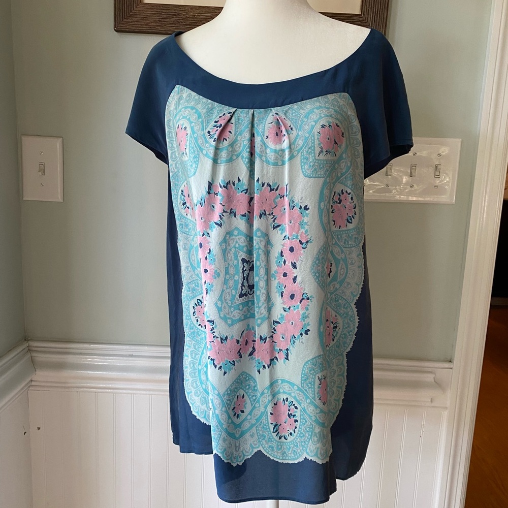 EUC Anthropologie silk top